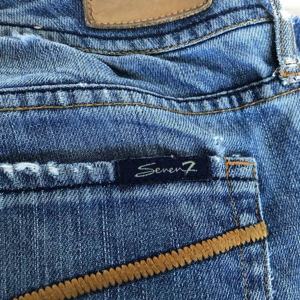 Seven Cropped Reworked Jeans Size 31 - Picture 4 of 4